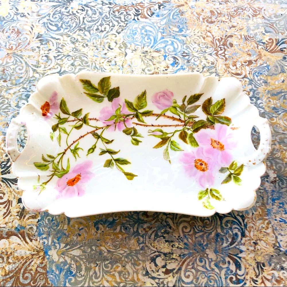 Dated 1890 Antique French Haviland Limoges Tray